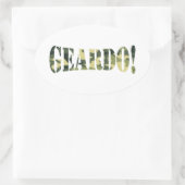GEARDO! CAMO/CAMOUFLAGE OVALE STICKER (Tas)