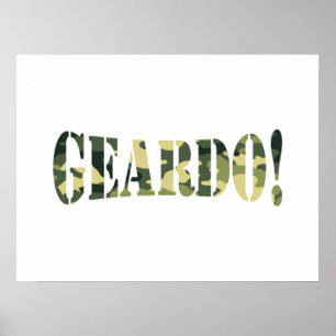 GEARDO! CAMO/CAMOUFLAGE POSTER