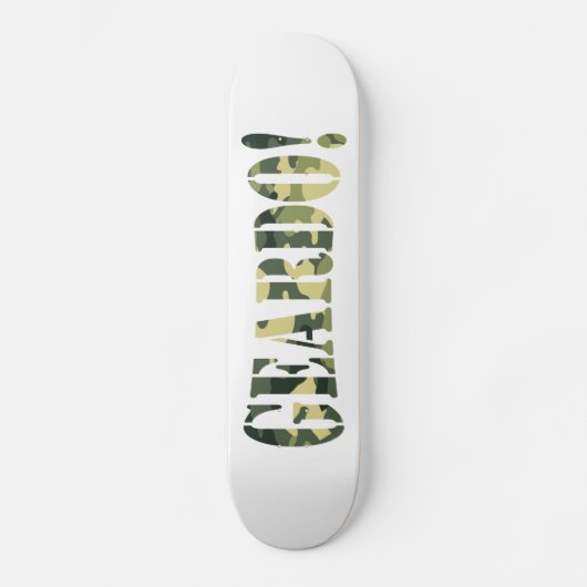GEARDO! CAMO/CAMOUFLAGE SKATEBOARD (Voorkant)