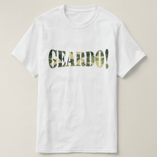 GEARDO! CAMO/CAMOUFLAGE T-SHIRT (Design voorkant)
