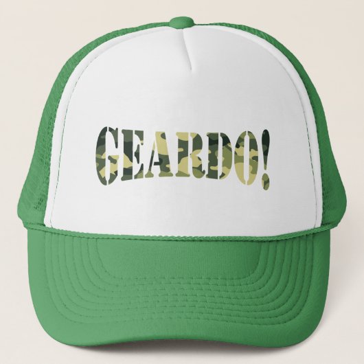 GEARDO! CAMO/CAMOUFLAGE TRUCKER PET (Voorkant)