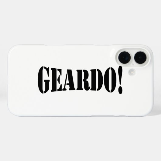 GEARDO! Case-Mate iPhone CASE (Achterkant (horizontaal))