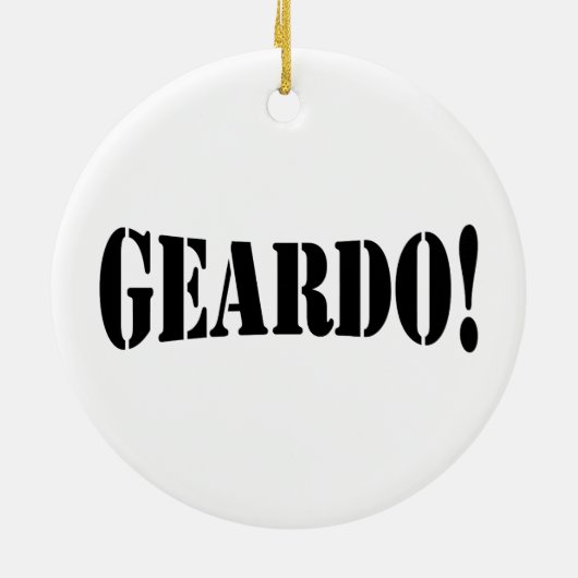 GEARDO! KERAMISCH ORNAMENT (Achterkant)