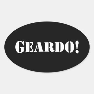 GEARDO! OVALE STICKER