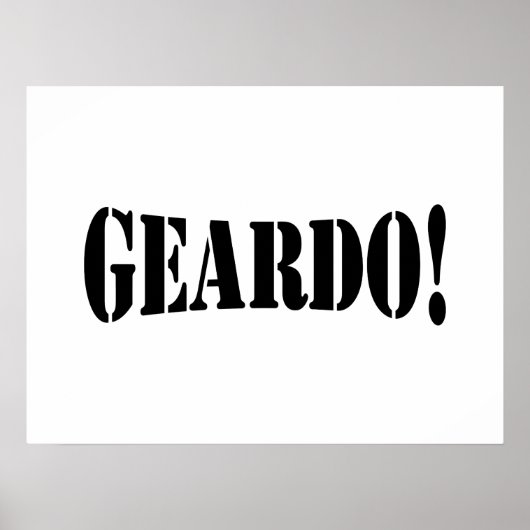 GEARDO! POSTER (Voorkant)