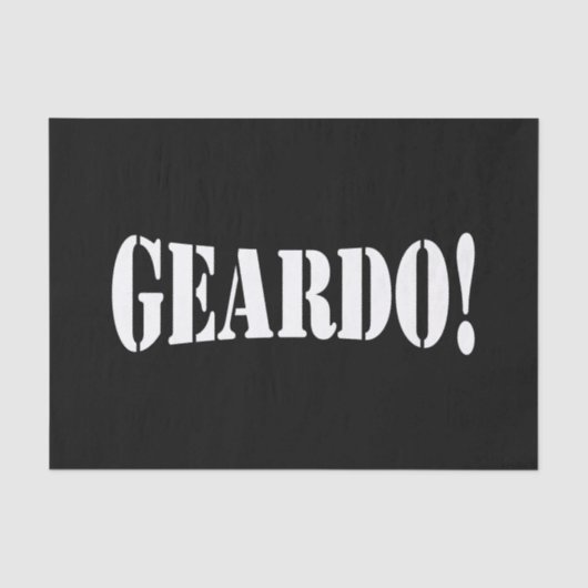 GEARDO! TISSUEPAPIER (Voorkant)