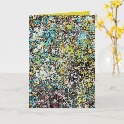 Geared Toward Abstract Art Design Lover Kaart (Gele Bloem)