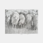 Gearling Sheep Fleece Deken (Voorkant (Horizontaal))