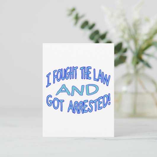 Gearresteerd Briefkaart (Staand voorkant)