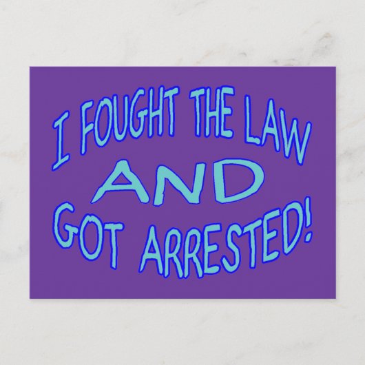 Gearresteerd Briefkaart (Voorkant)