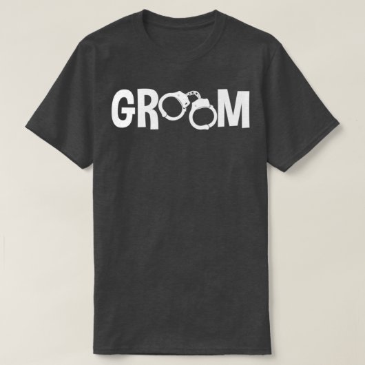 Gearresteerde groom t-shirt (Design voorkant)