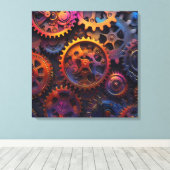 Gears Canvas Art Afdruk (Insitu (Houten vloer))