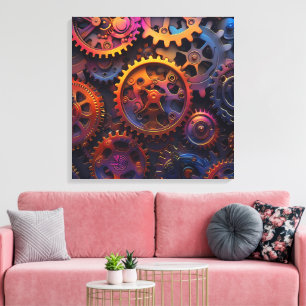 Gears Canvas Art Afdruk