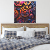 Gears Canvas Art Afdruk (Insitu (Slaapkamer))