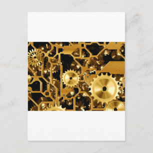 Gears Clock Kantoor Design Digital Art Destiny Briefkaart