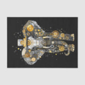 Gears Cogs Wheels Steampunk Elephant AT8 Decoupage Tissuepapier (Voorkant)