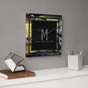 Gears Design Industrieel Steampunk Wandklok Vierkante Klok