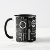 Gears Galore Tech geïnspireerde koffie-Mok Mok (Links)