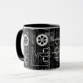 Gears Galore Tech geïnspireerde koffie-Mok Mok (Voorkant links)