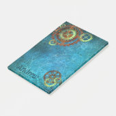 Gears Rusty Personnalisé Steampunk Post-It Notes (Incliné)