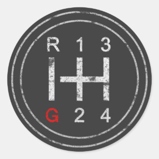 Gearshift Knob Syncro T3 Vanagon Klassieke auto Ronde Sticker