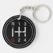 Gearshift Knob Syncro T3 Vanagon Klassieke auto Sleutelhanger (Achterkant)