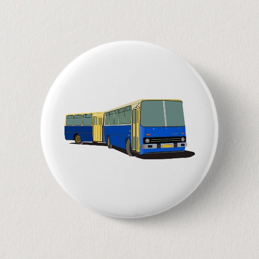 Gearticuleerde bus Ikarus 280 Ronde Button 5,7 Cm (Voorkant)