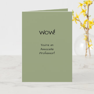 Geassocieerde professor Gefeliciteerd Tenure Acade Kaart