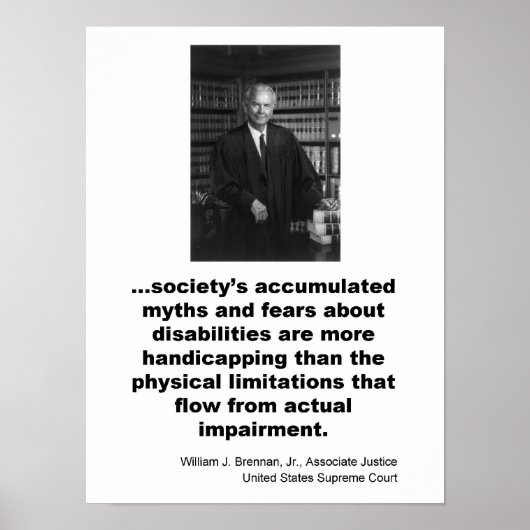 Geassocieerde rechter William J. Brennan, Jr. Poster (Voorkant)