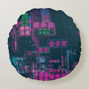 GEASSORTEERD NEON LIGHT SIGNAGE OP STREET TIJDENS  ROND KUSSEN