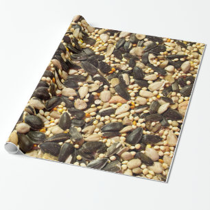 Geassorteerd vogelzaad cadeaupapier