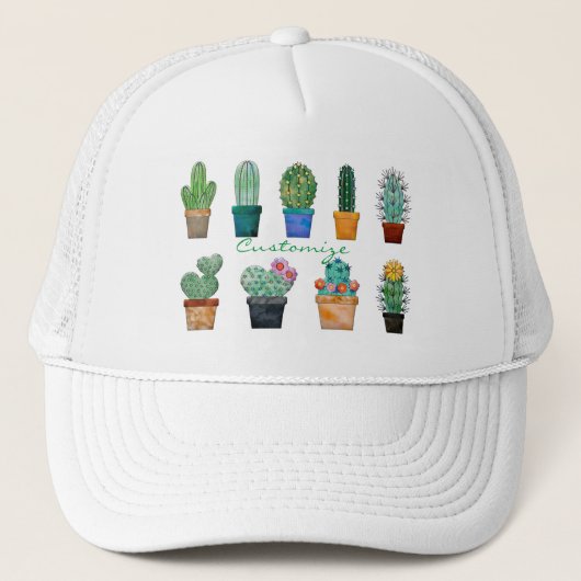 Geassorteerde Cactus Planten Thunder_Cove Trucker Pet (Voorkant)