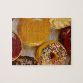 Geassorteerde donuts legpuzzel (Horizontaal)