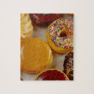Geassorteerde donuts legpuzzel