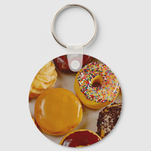 Geassorteerde donuts sleutelhanger