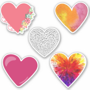 Geassorteerde hart Stickers