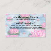 Geautoriseerde massagetherapiediensten visitekaartje (Voorkant)