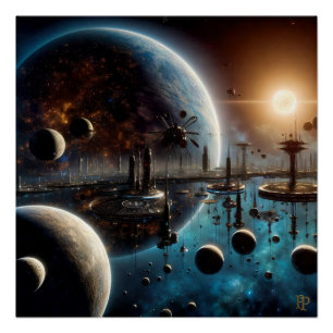 geavanceerde A.I.-beschaving Perfect Poster