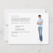 Geavanceerde Afstuderen fotocollage Notitiekaartje (Achterkant)