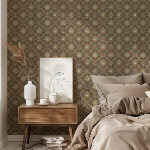 Geavanceerde Art Deco geometrische retro patroon Behang