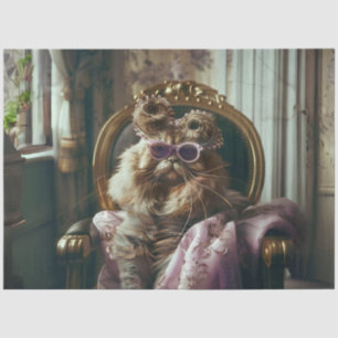 Geavanceerde  Cat Decoupage Tissuepapier