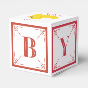 Geavanceerde Duck Baby Block Cadebox Bedankdoosjes