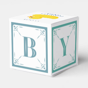 Geavanceerde Duck Blue Block Cadebox Bedankdoosjes