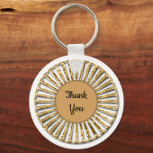 Geavanceerde Gold Circle Algemeen Hartelijk dank Sleutelhanger (Voorkant)