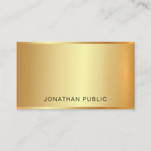 Geavanceerde Gold Professional moderne Glam Plain Visitekaartje