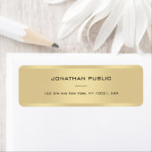 Geavanceerde Gold Sjabloon - Modern minimalistisch Etiket (Insitu)
