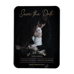 Geavanceerde Golden Script Photo LGTB Wedding Magneet