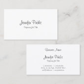 Geavanceerde handgeschreven script, stijlvol, mode visitekaartje (Voorkant / Achterkant)