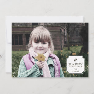 Geavanceerde Label-feestdag-fotokaarten Feestdagenkaart