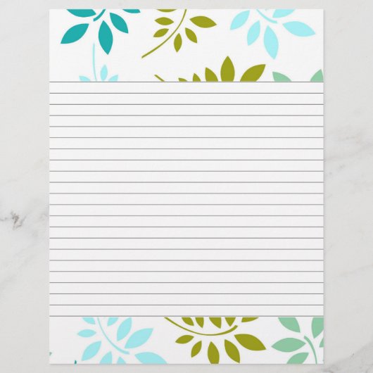 Geavanceerde Leafy Border Lined Recippage (Achterkant)